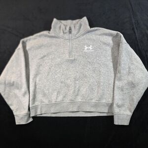 Under Armour Gray Quarter-Zip Sweatshirt